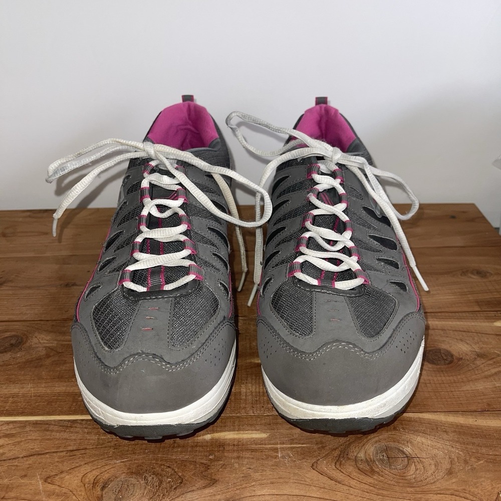 Sketchers Shape Ups Walking Toning Women's 10 Gray Pink Air Cooled Memory Foam - Picture 3 of 10